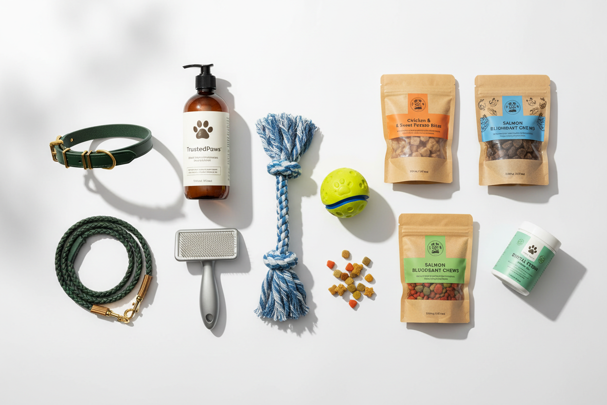 Create me a image of all my trending products in one 